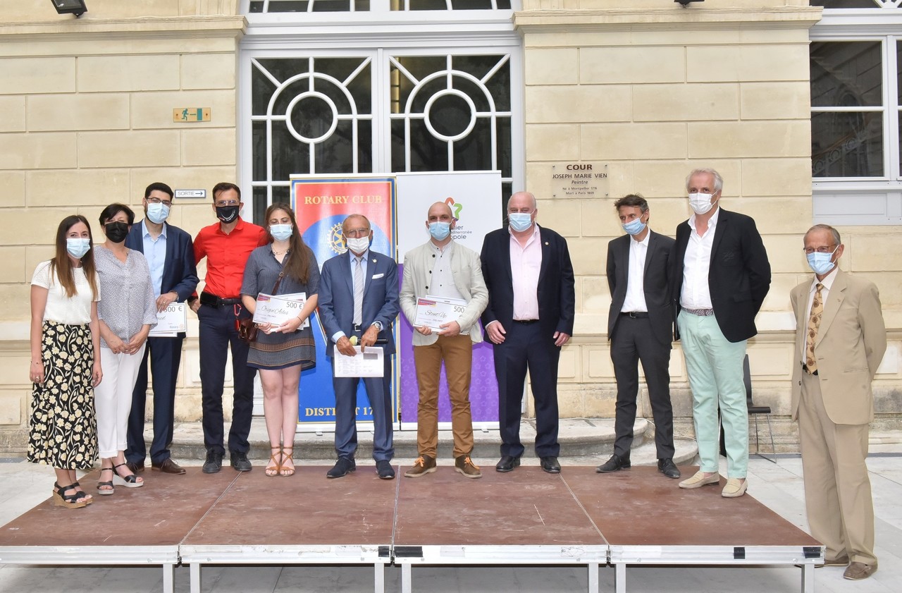 Laureats prix Initiative Start Up 2021 - Rotary Club Montpellier