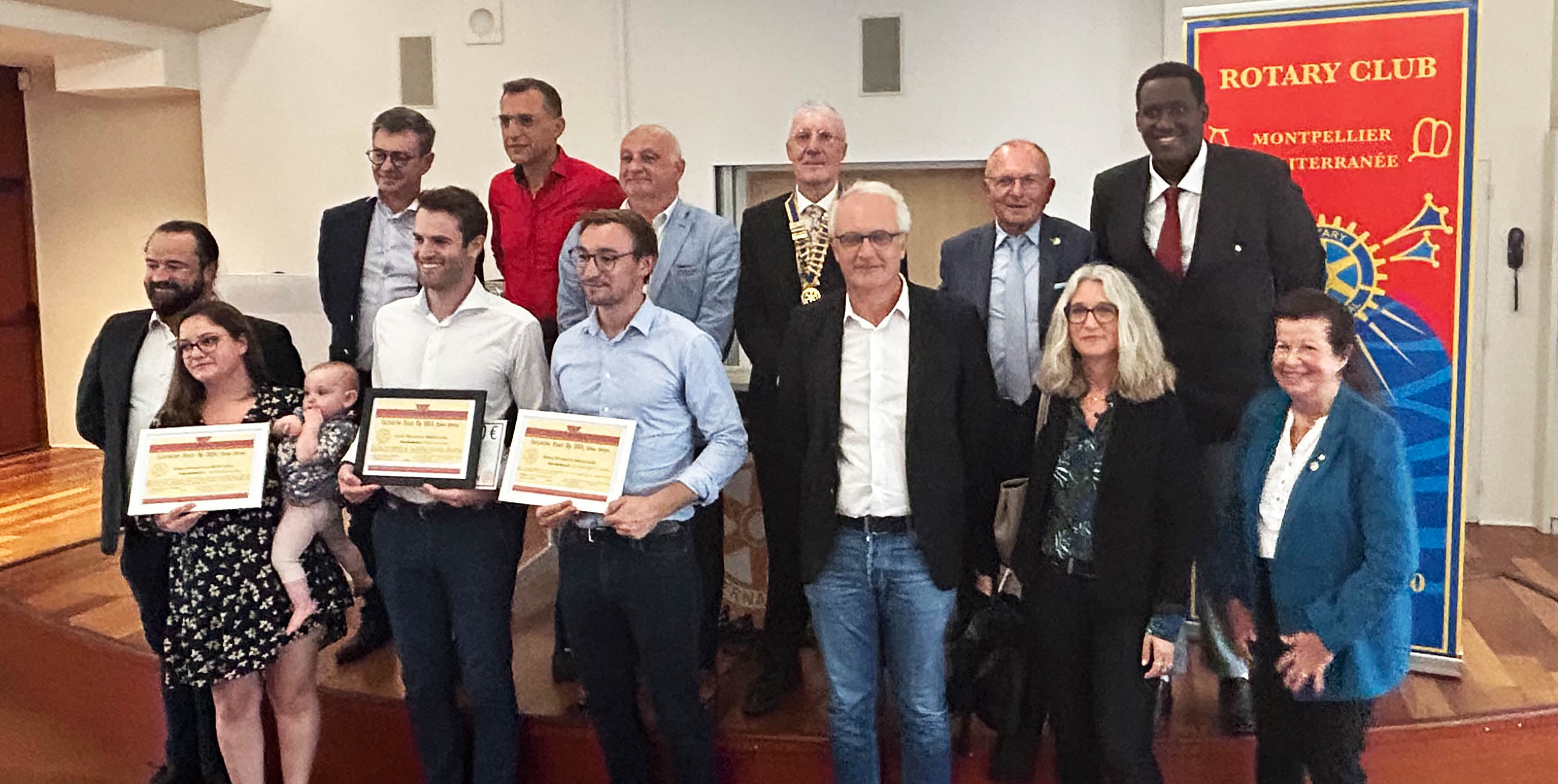 Laureats prix Initiative Start Up 2023 - Rotary Club Montpellier